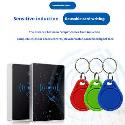 10 st 125kHz T5577 RFID-närhets-ID-kortnyckelring omskrivbar tokentagg för åtkomstkontroll, smarta lås, hiss, olika åtkomstkontrollsystem (125KHZ) (blandat)