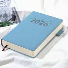 A5 Notebook, 400 Pages, Soft Faux Leather Cover, Thick , High Capacity, Suitable For Study, Office Notes And Daily Records - Multicolor - View 14