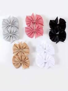 10个蝴蝶结发夹，时尚发饰，新款发夹，派对装饰，节日派对装饰 - 彩色 - 查看 8