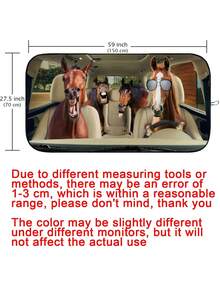 Parasol plegable y divertido para parabrisas de coche, protección solar para el interior del automóvil, bloquea los rayos UV, ajuste universal 59.06 X 27.5 pulgadas, mantiene tu vehículo fresco - Parasoles interesantes para el coche - Ver 7