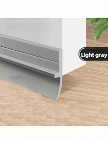 1 Piece Durable PVC Door Bottom Seal Strip - Windproof, Waterproof, Insectproof, Soundproof, Easy To Install, Polished Surface Black/White - Perfect For Bathroom And Room Doors, Soundproof Strip|Smooth Door Seal Strip|PVC Structure - 白色 - 查看 7