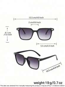 1Set 3PCS Boy's And Girl's 4-8Y Sweet And Cute Heart Frame And Casual Basic Rectangular Polycarbonate Frame Fashion Glasses For Everyday Outfit Pairings With Glasses Box - Multicolor - View 10