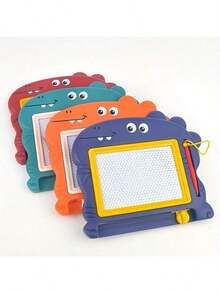 Magnetic Drawing Board For Kids, Cartoon Dinosaur Design, Small Magnetic Doodle Board, Educational Toy, Halloween & Holiday Gift