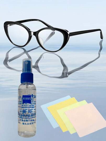 JUE FISH Eyeglasses Cleaning Spray - Cleans, Maintains, And Prevents Fogging For Clear Vision. Portable Cleaning Spray For Eyeglasses, Swim Goggles, VR Lenses, And More