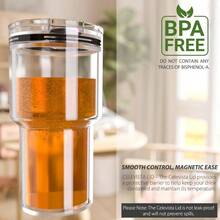 30 Oz Tumbler Lid, 1 Pack Lids 30oz Tumbler, 14 Oz Mug And 35 Oz Straw Mug, Spill Proof Coffee Cup Covers With Magnetic Slider, 1 Pack - 1 gói + 30 oz - Xem 6