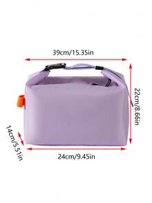 1个黑色、黄色、灰色、绿色新款保温午餐盒手提袋，大容量，可折叠，适合工作、携带午餐，简约大容量设计