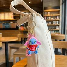 Valentine's Day Special! Disney Stitch PVC Keychain With Heart Design, Perfect Gift For Girlfriend/Boyfriend - Multicolor - View 3