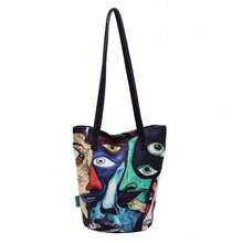 [Nueva ]Bolso cruzado de mujer con ilustraciones de cuento de hadas diseño único y moderno bolso bandolera versátil para mujeres bolso de hombro pequeño con dibujos - Sección Seis - Ver 6
