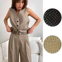 8 piezas de botones vintage con tono de latón - Multicolor de 15-25mm, botones de aleación negra/dorada, adecuados para chaquetas de traje, cárdigans, vestidos (decoración de cuello/puño DIY)