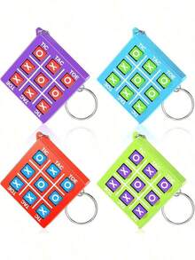 Tac-Toe Keychain Shower Party Favor Keychain Birthday Party Favor Goodie Bag Filler Kids' Box Prize Party Filler Party Games (Favorite Boys And Girls)-Halloween,Christmas,Fall,Winter, Supplies, FQ4B - 彩色 - 查看 6