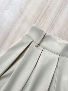 Chân váy nữ thanh lịch, đa năng, màu trơn, kiểu dáng thường ngày, có khóa kéo, phù hợp cho kỳ nghỉ, công sở, mặc hàng ngày, hẹn hò, du lịch, mọi mùa. - Màu mơ - Xem 6