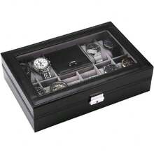 Watch Box, Watch Display Case, Multifunctional Watch Display Case, Jewelry Storage Box For Rings, Organizer, 38186411 - Lime Green - View 6