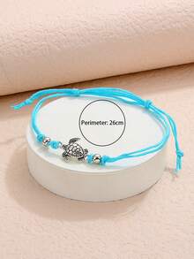 Small And Niche Design, Goldfish Foot Rope, Blue Eyes, Lucky Fish Pendant, Fresh Retro Seaside Vacation Ankle Chain, Women's Delicate Fish Pendant With Adjustable Ankle, Beach Vacation Party Daily Accessories, Minimalist Style, Fashionable Jewelry - Multicolor - View 8