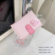 小狗图案超薄钱包 多卡位零钱包 女士三折钱包 女士礼物 迷你钱包 小钱包 可爱钱包 旅行必备证件夹 身份证夹 - 彩色 - 查看 3