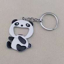 1 Stück kreative, süße Panda Flaschenöffner Schlüsselanhänger, Überraschungsgeschenk für Freunde, Geburtstagsparty, unisex Accessoire, Auto Schlüssel Dekoration, DIY Panda Anhänger, Abschlussgeschenk für Mutter, Vater, Abschluss und Lehrer - Verschiedenfarbig - Übersicht 8