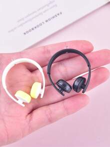 10件套时尚音乐节3D耳机树脂吊坠耳环、项链、钥匙扣、DIY饰品配件 - 耳機 - 查看 6