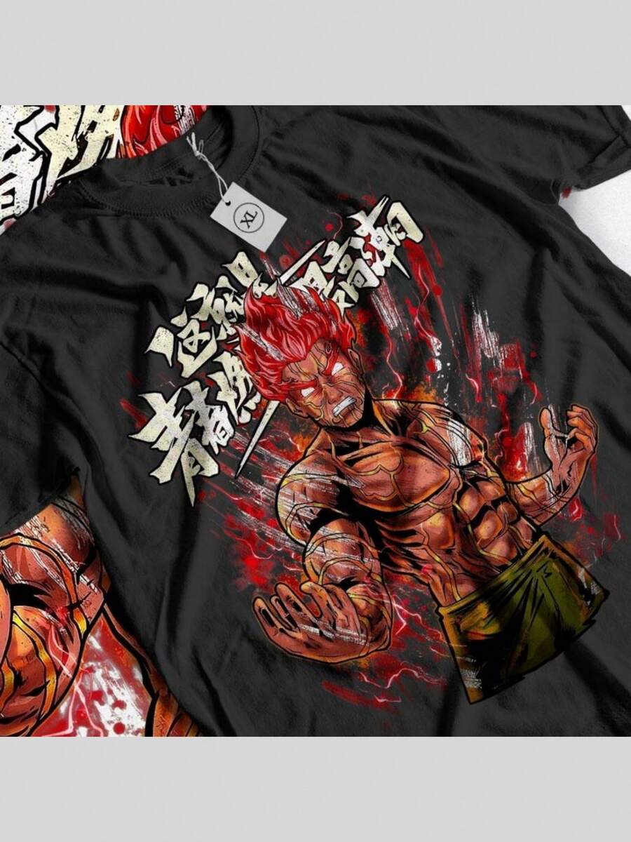 Anime Vintage Special T-Shirt Unisex, Anime Manga Shirt, GUY Anime Shirt,Anime Lovers Shirt,Graphic Anime Tee,Manga Shirt,Japane - 黑色 - 查看 1