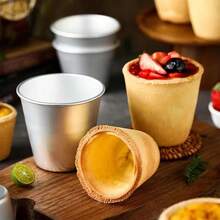 Reusable Aluminum Baking Cups, Suitable For Cupcakes, Brownies, Pudding, Jelly Cheesecake - Multicolor - View 2