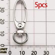 5/50pcs Zinc Alloy Swivel Rings Lobster Claw Clasps Swivel Snap Hook For DIY Keychain Keyring Jewelry Craft Making Backpack Lanyard Hanging - Antique Silver - View 10