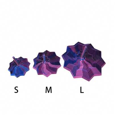 1pc 3D Printed Star Polygon Fidget Toy, 3D Folding Structure, Finger Pressure Relief, Visual And Auditory Soothing Toy, Desktop Decor, Christmas Gift, Birthday Party Gift, Ideal Holiday Gift