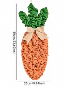 1个复活节兔子装饰花环，春季卡通兔子花环，复活节兔子吊坠节日卡通主题装饰场景布置（23.62英寸*9.84英寸） - 彩色 - 查看 6