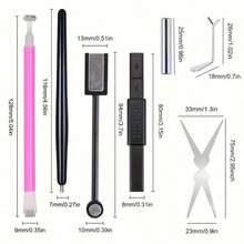 7件組貓眼美甲工具組－凝膠美甲貓眼美甲工具－貓眼美甲設計工具美甲配件 - 彩色 - 查看 8