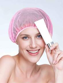 4 piezas Gorros de malla para dormir para cabello rizado, gorros de malla para dormir por la noche, redecilla para rulos, redecilla elástica para gorro de dormir de mujer - Multicolor - Ver 7