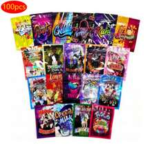 100 Túi Mylar mini có khóa kéo, kích thước 6*8 cm, 7*10 cm, túi nhựa có khóa kéo cầu vồng hologram laser tái sử dụng, túi đóng gói tự dán kín, túi đựng kẹo, bánh quy, túi chống mùi, chống thấm nước, có thể đóng mở lại. - Nhiều màu - Xem 15