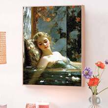 成人及初学者数字油画套装 - 16x20英寸，无框，DIY简易丙烯颜料套装，家居装饰艺术品，生日、父亲节、圣诞节、母亲节和情人节的完美礼物 - 明亮 - 查看 9