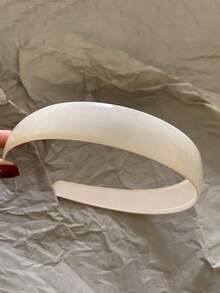 3条/1条女士黑色、白色、玳瑁色塑料发箍，时尚百搭高端简约设计发饰，适合日常佩戴、通勤、派对、休闲、海滩、沐浴、搭配妆容等场合。 - 彩色 - 查看 4