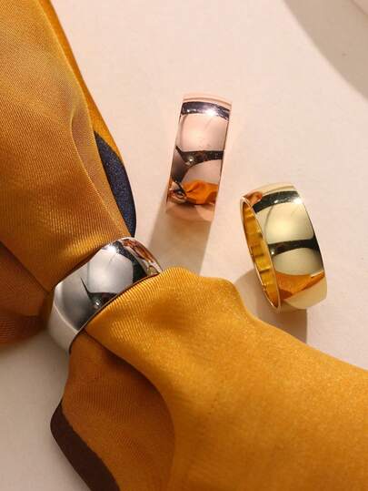 Silk Scarf Buckle, A Simple And Smooth Plain Ring Scarf Buckle From Europe And America, A Fixed Silk Scarf Buckle, An Elegant Plain Ring Scarf Buckle For Ladies