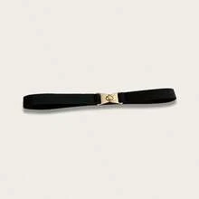 1 pièce Ceinture fine minimaliste et chic avec boucle en métal, polyvalente pour les robes, les chemises et les tenues de ville - ceinture - Voir 11