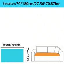 1pc Thick Flannel Solid Color Sofa Cushion, Style Pet-Friendly Anti-Dirty Anti-Slip Sofa Cover, Autumn/Winter Anti-Scratch Sofa Protector Suitable For L-Shaped Combination Sofa And 1/2/3/4 Seat Sofa (Sold Individually) - Black - View 12
