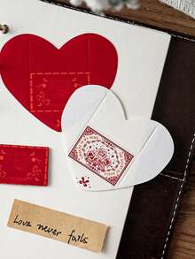 1 Set Mini Love Letter DIY Materials, "I Love You 52 Times" Series, Fragrant Paper Handwritten Scrapbooking Supplies - Multicolor - View 6