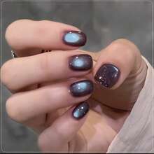 MANEL 10ml 蓝紫色猫眼指甲油 2026 秋冬美白蓝紫色玻璃珠神秘水晶闪亮紫色指甲油 磁性凝胶指甲油 沙龙专业指甲油 - 彩色 - 查看 8