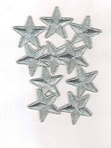 10 piezas de parches bordados con forma de estrella, adecuados para ropa, bolsos, zapatos, sombreros, decoración del hogar, con plancha - Multicolor - Ver 11