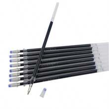 12pcs/Set (1 Blue Barrel + 10 Refills + 1 Random Color Grip) Disappearing Ink Pen Refills, Specially For Children, Students, Adults Calligraphy Practice, Fading Magic Pen