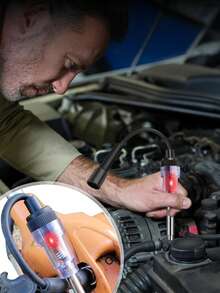 火花塞测试仪 - 点火系统诊断工具，导电金属设计，无需电源，适用于汽车、卡车和摩托车火花测试，汽车保养套件