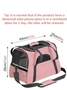 1pc Foldable Oxford Cloth Multi-Function Pet Carrier Bag, Breathable Pet Backpack Suitable For Small Pets Outdoor Use In All Seasons - Multicolor - View 9