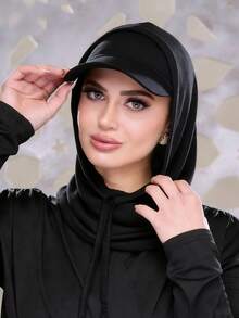 2 chiếc mũ trùm đầu nữ màu trơn - Băng đô thể thao đa năng có dây rút và vành chun, thoải mái, thoáng khí, phụ kiện đội đầu thể thao đa chức năng, khăn quàng cổ đơn giản và thời trang, mũ trùm đầu và vành chun. - Nhiều màu - Xem 3