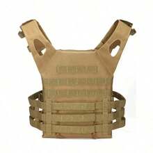 Tactical Vest With Quick Release MOLLE Soft Airsoft Assault Plate Carrier