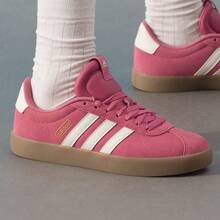 adidas VL COURT 3.0 時尚簡約百搭純色基礎休閒 低筒 板鞋 女款 粉紅色 - 岩層粉 - 查看 3