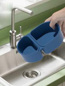 新款硅胶双层酱料盒带盖，可折叠硅胶防漏沙拉盒 - 彩色 - 查看 3