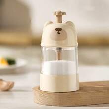 1pc Bear Shaped Adjustable Salt Dispenser, Airtight Seasoning Container, Kitchen Spice Jar - Multicolor - View 10