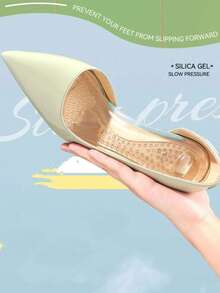 1 Pair Women's Soft Comfortable Silicone Insoles, Suitable For Sandals, High Heels And Other General Footwear - Multicolor - View 4