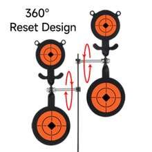 Foldable Double-Sided Bear Target For Indoor/Outdoor Shooting Practice - Easy Ground Insert Black Bear Goal With 10 Pre-Cut Target Papers, Compact & Portable