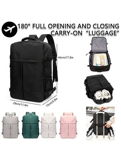 Rucsac de damă, rucsac de călătorie cu capacitate mare, rucsac pentru naveta/școală, geantă la modă pentru laptop, geantă de bagaje pentru călătorii de afaceri pe distanțe scurte, respectă reglementările Ryanair, Wizz Air și ale altor companii aeriene