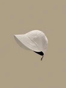 1pc Women's Adjustable Size Summer Sun Hat, Bucket Hat, Sun Visor, Travel Hat, Beach Hat, Lightweight And Portable Autumn Decor - Black - View 19