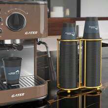 1pc Disposable Cup Organizer, Simple Paper Cup Rack, Multi-Functional Desktop, Coffee And Milk Tea Cup Holder And Cup Fetcher - Multicolor - View 5