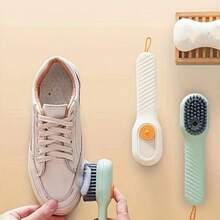 1pc 4-In-1 Foam Shoe Brush Set With Cleaning Liquid, Home & Travel Portable Deep Cleaning Shoe Cleaner - Multicolor - View 8